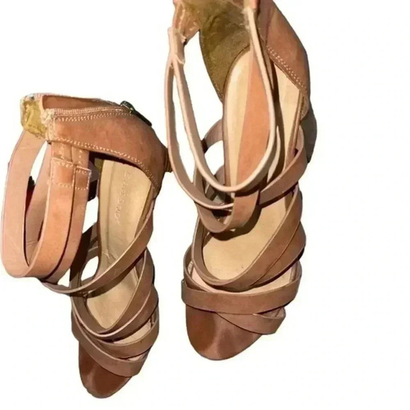 Bamboo Strappy Sandals - Picture 1 of 4